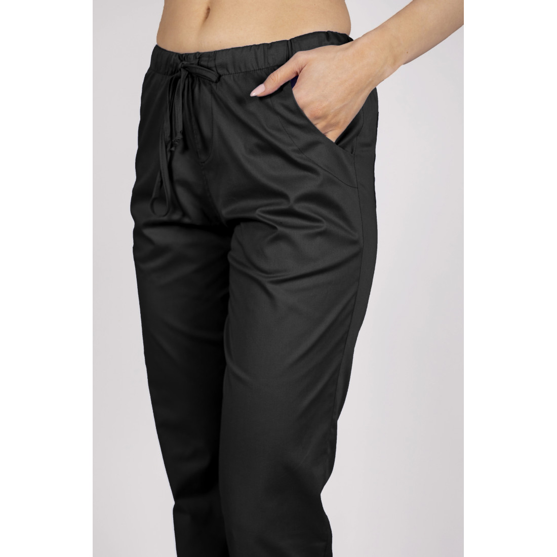 Female Pants Ultra Flex Soft Touch Elegance Closed-Front Black