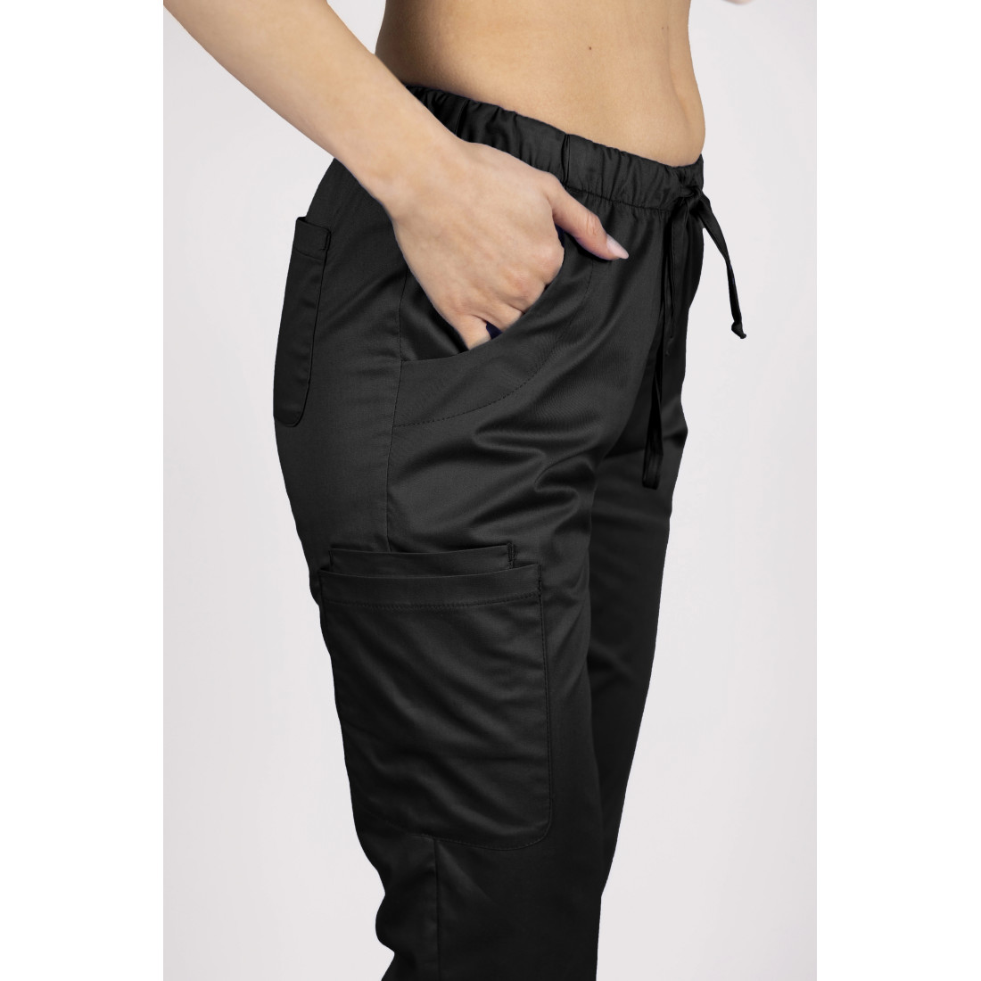 Female Pants Ultra Flex Soft Touch Elegance Side Black