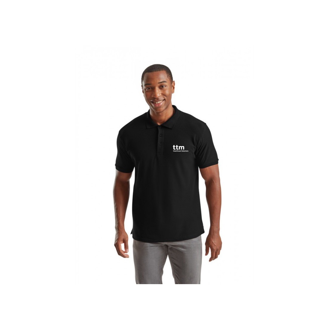 Polo Shirt TTM Healthcare Solutions Black