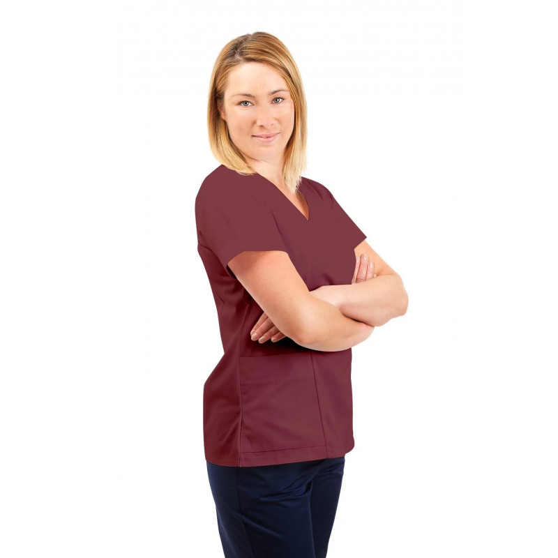 SONAS T05 Female Fitted Tunic Wine SONAS-T05
