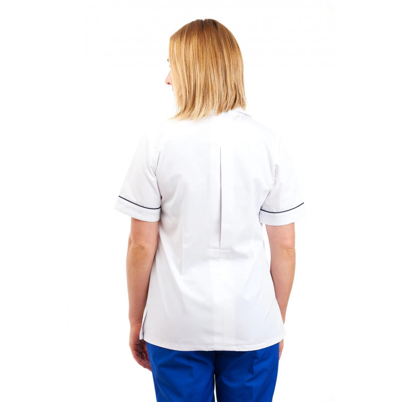 White - Nurses Uniform Tunic Revere Collar T01 T01